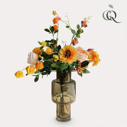 Artificial flowers - Bouquet L - Pretty Orange - 80cm