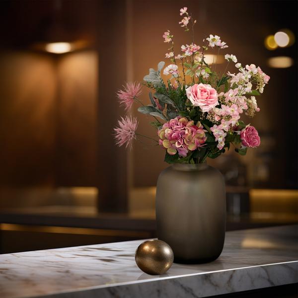 Künstliche Blumen – Strauß L – Zartrosa – 89 cm