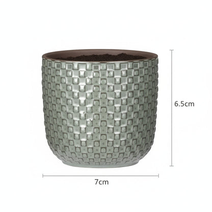 Mini pot relief groen D7 | productafbeelding 3