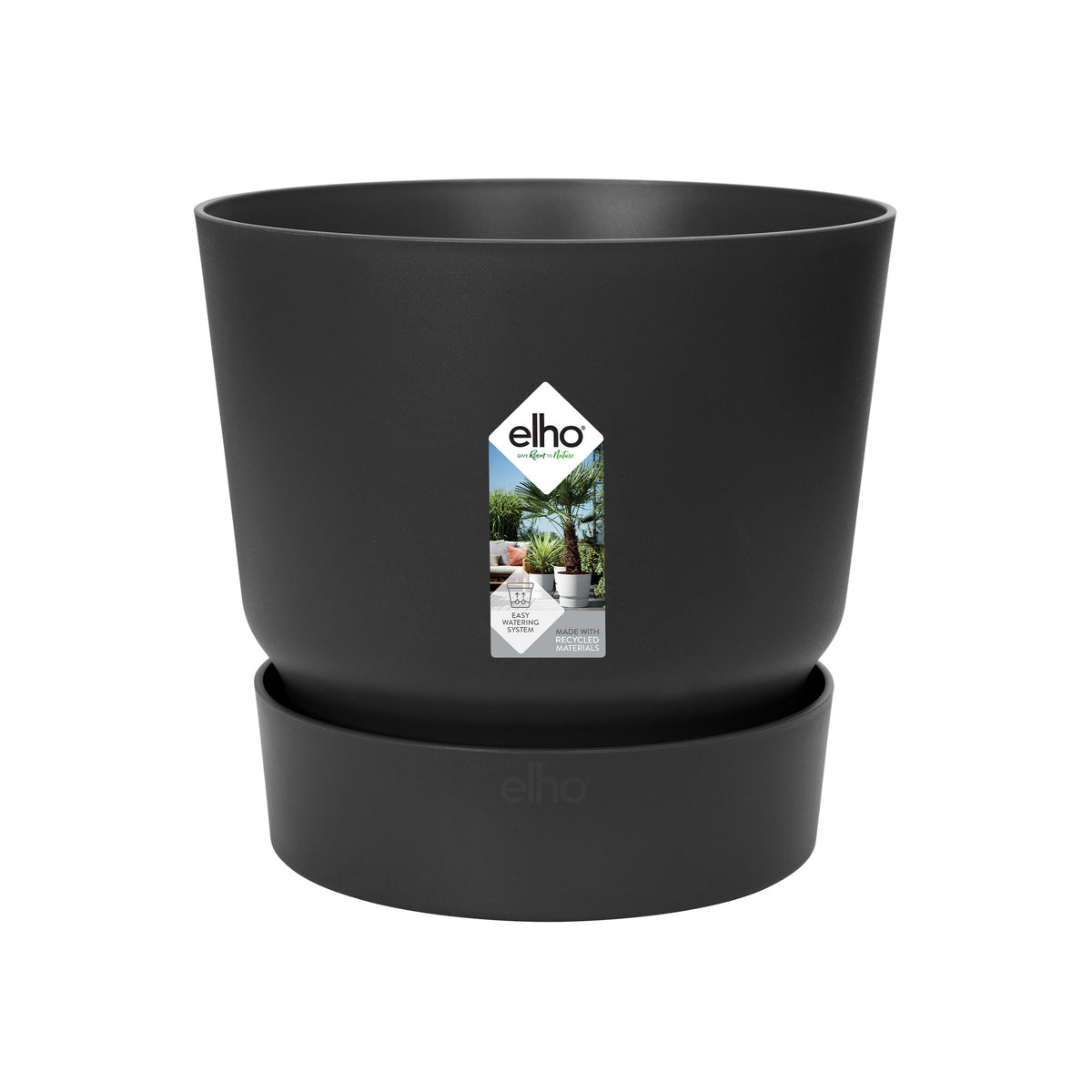 Pot elho Greenville Round zwart - D24 x H23 | productafbeelding 2