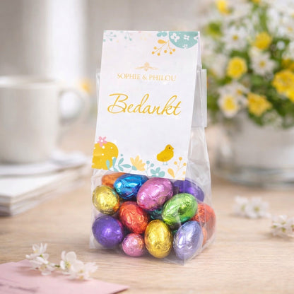 Sophie & Philou Bedankt Paaseitjes Mix 18 Luxe Chocolade Eitjes | productafbeelding 2