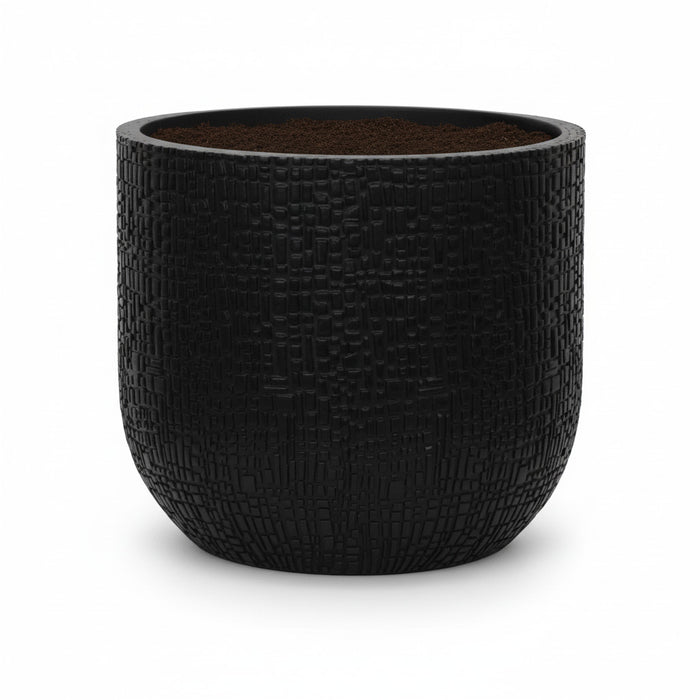 Capi Nature Skin Pot Bol Antraciet - D17cm - H15cm