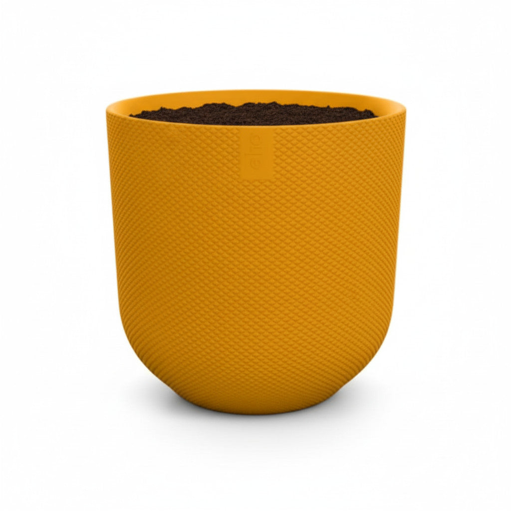 Pot Elho Jazz Round Amber Yellow - D23