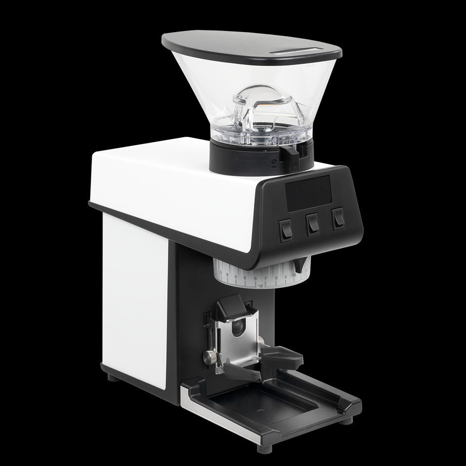 La Marzocco Pico koffiemolen, driekwart vooraanzicht