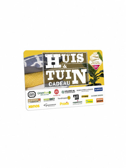 Huis & Tuin Cadeaukaart voor bedrijven en scholen met 2500+ winkels en tuincentra.