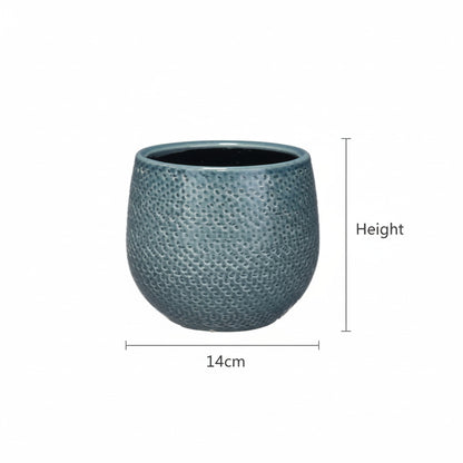Pot Gabriel rond blauw D14 | productafbeelding 3