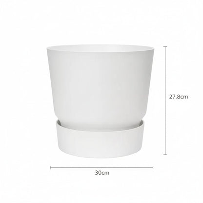 Elho greenville round white - D30cm | productafbeelding 3