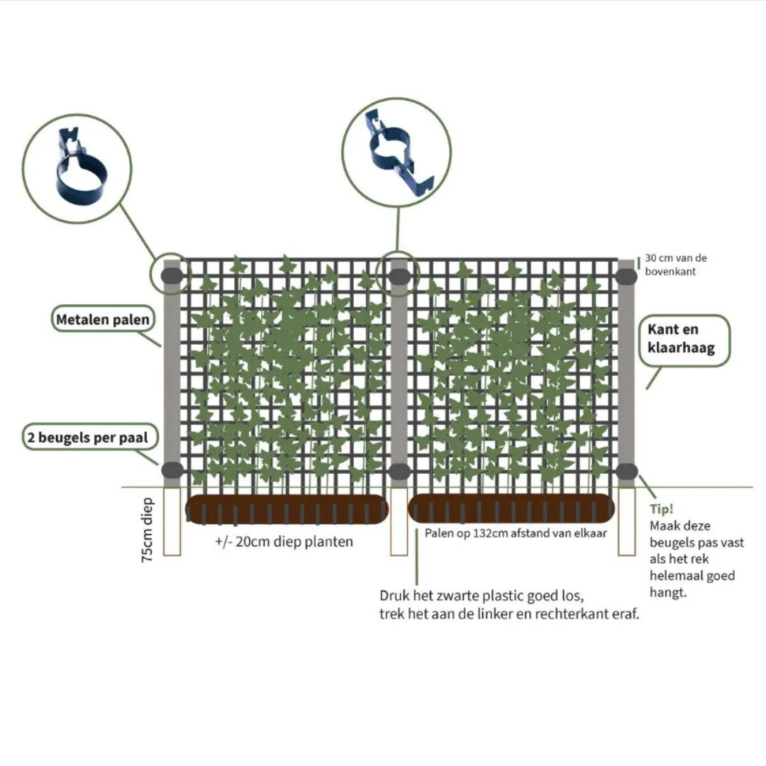 Eindbeugel voor metalen paal | productafbeelding 3