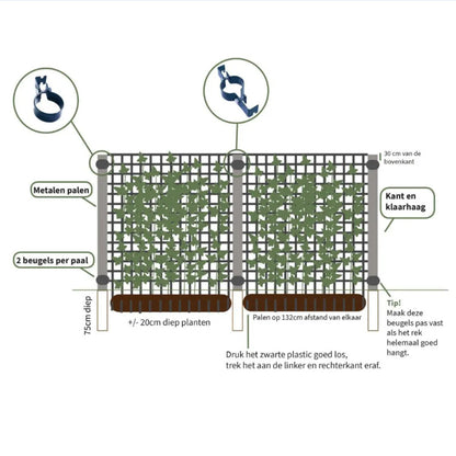 Eindbeugel voor metalen paal | productafbeelding 3