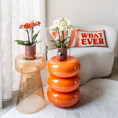 Kolibri Home | Diamond pearl sierpot - Red - Ø6cm | productafbeelding 4