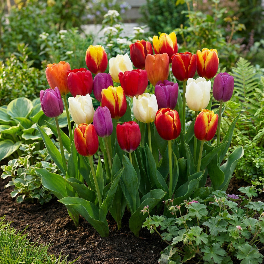 30x Tulipa Triumph Mix - Triomftulp mix - Diversen - Voorjaarsbloeier - Bolmaat 11/12 | productafbeelding 6
