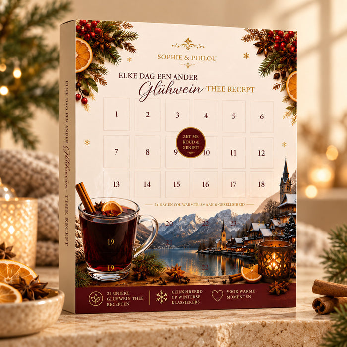 Sophie & Philou Glühwein Thee Adventskalender | 24 Dagen Winterse Thee & Recepten