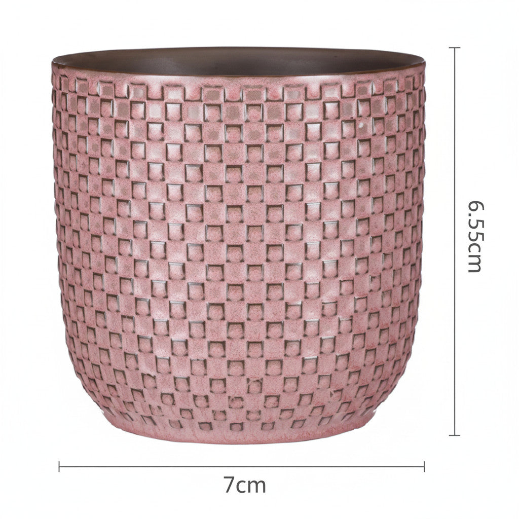 Mini pot relief roze D7 | productafbeelding 3