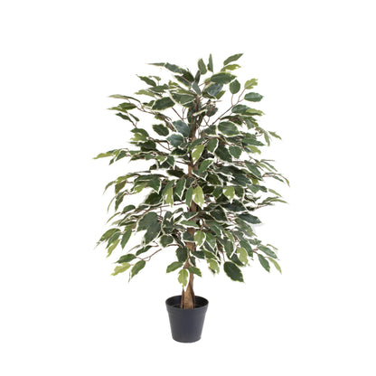 ARTIFICIAL Ficus benjamina variegata - 85cm | productafbeelding 2