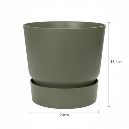 Elho greenville round leaf green - D20cm