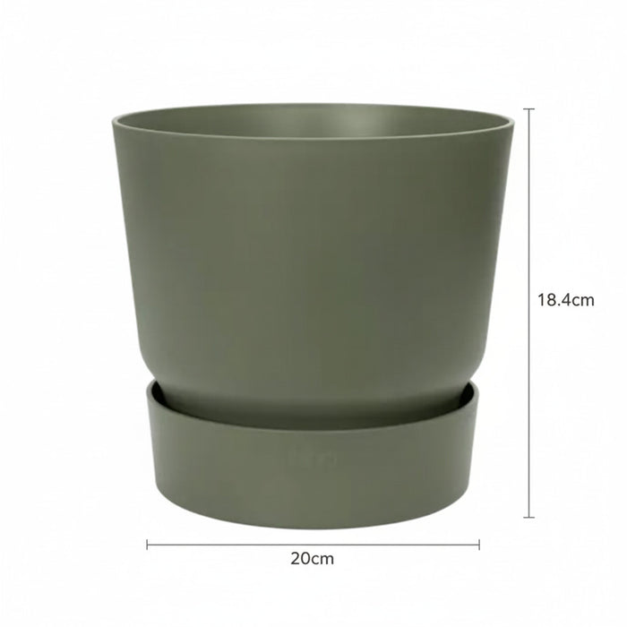 Elho greenville round leaf green - D20cm