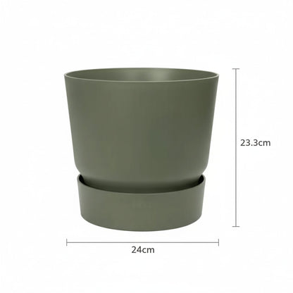 Elho greenville round leaf green - D25cm | productafbeelding 3