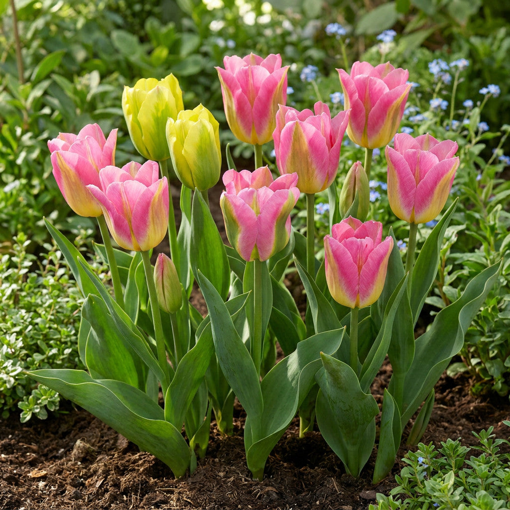 24x Tulipa Strawberry Lemonade - Tulp Aardbeienlimonade - Diversen - Voorjaarsbloeier - Bolmaat 11/12 | productafbeelding 6