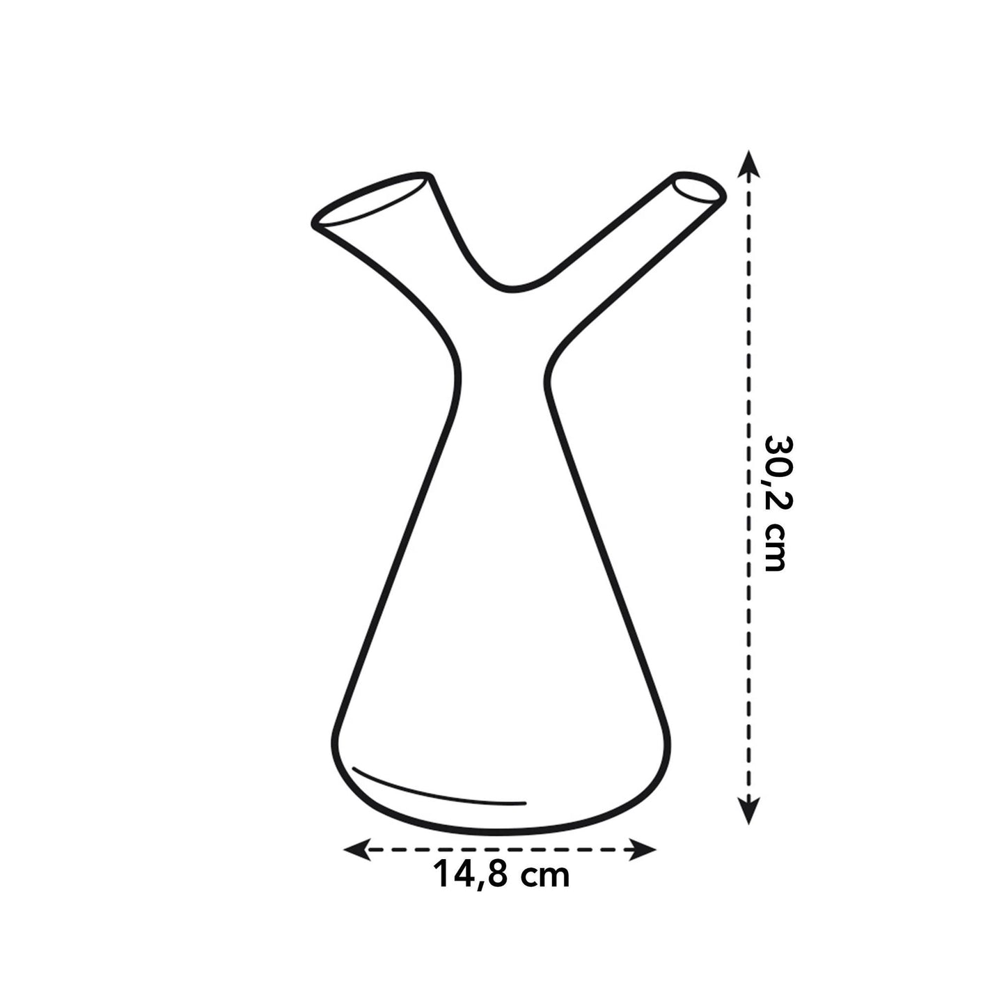 Gießkanne mit Tauchspinne, 1,7 l, weiß