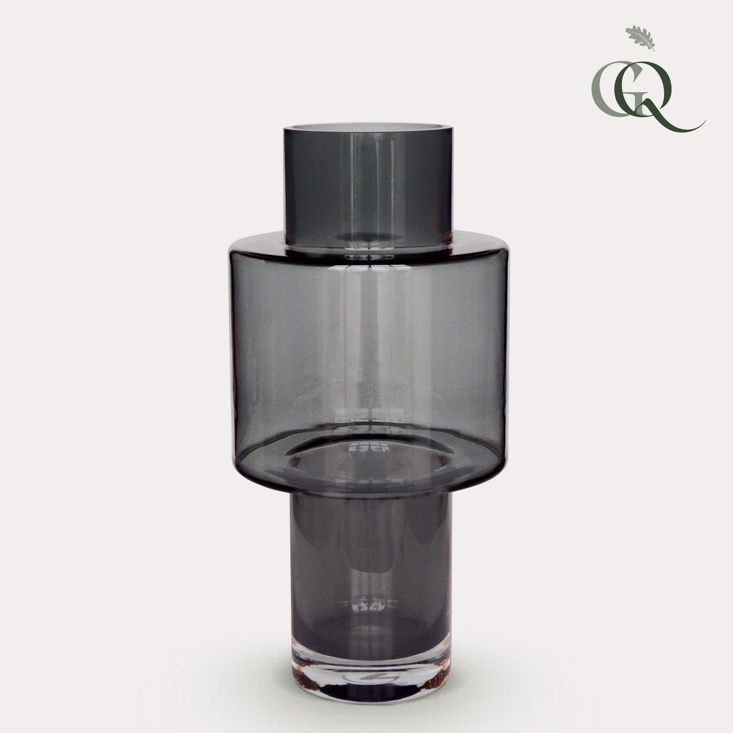 Juba M Glasvase – H40 B20 – Grau