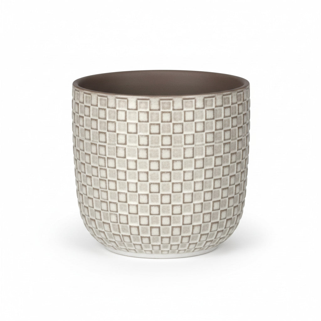 Pot relief wit D13,5