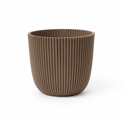 Capi Pot Nature Groove Made With Warm Taupe  - D22cm
