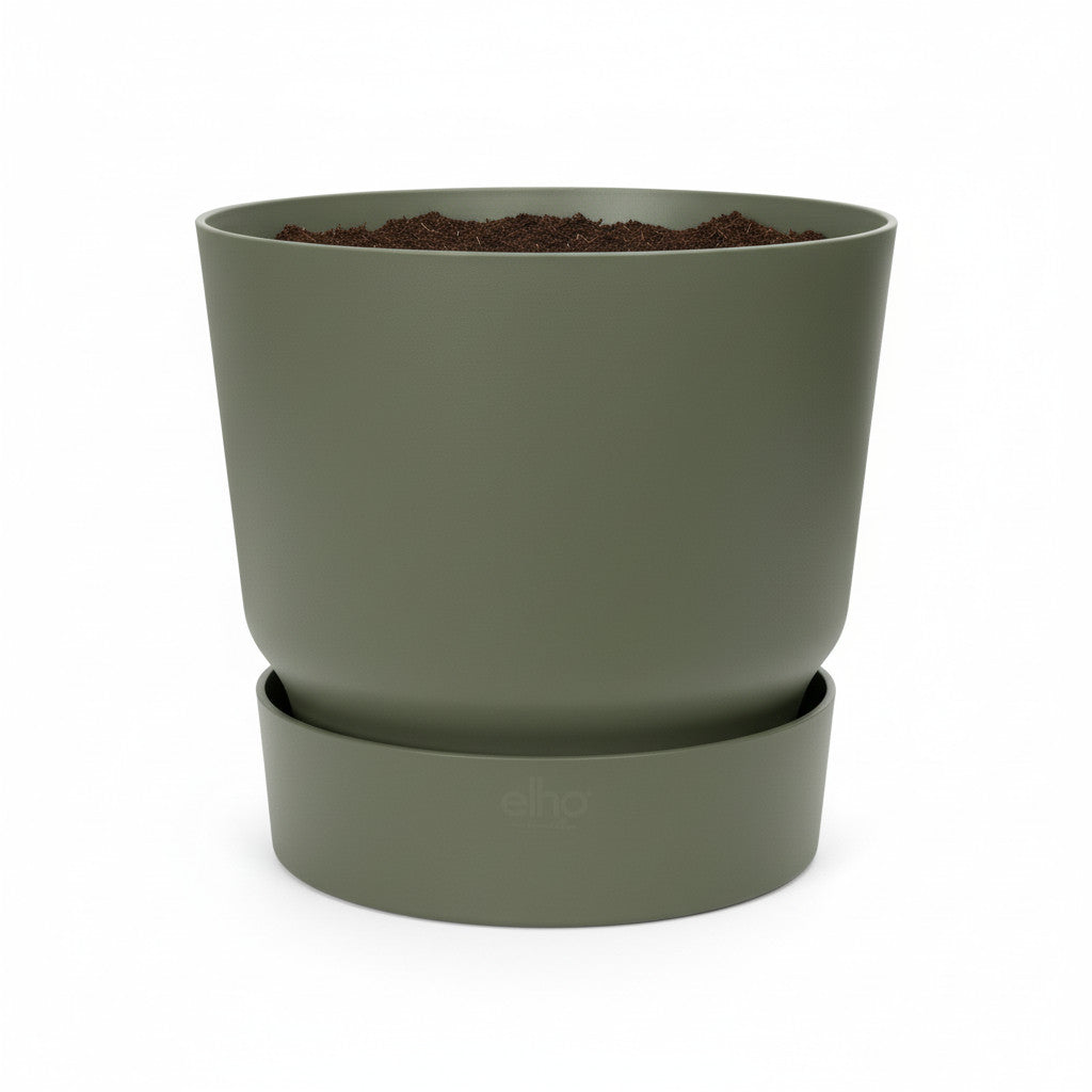 Elho greenville round leaf green - D25cm