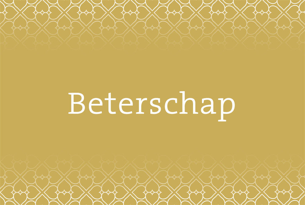 Neutrale bloemenkaart Beterschap