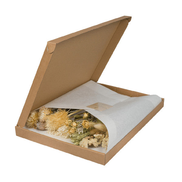 Droogbloemen in letterbox Pink Natural 30 cm