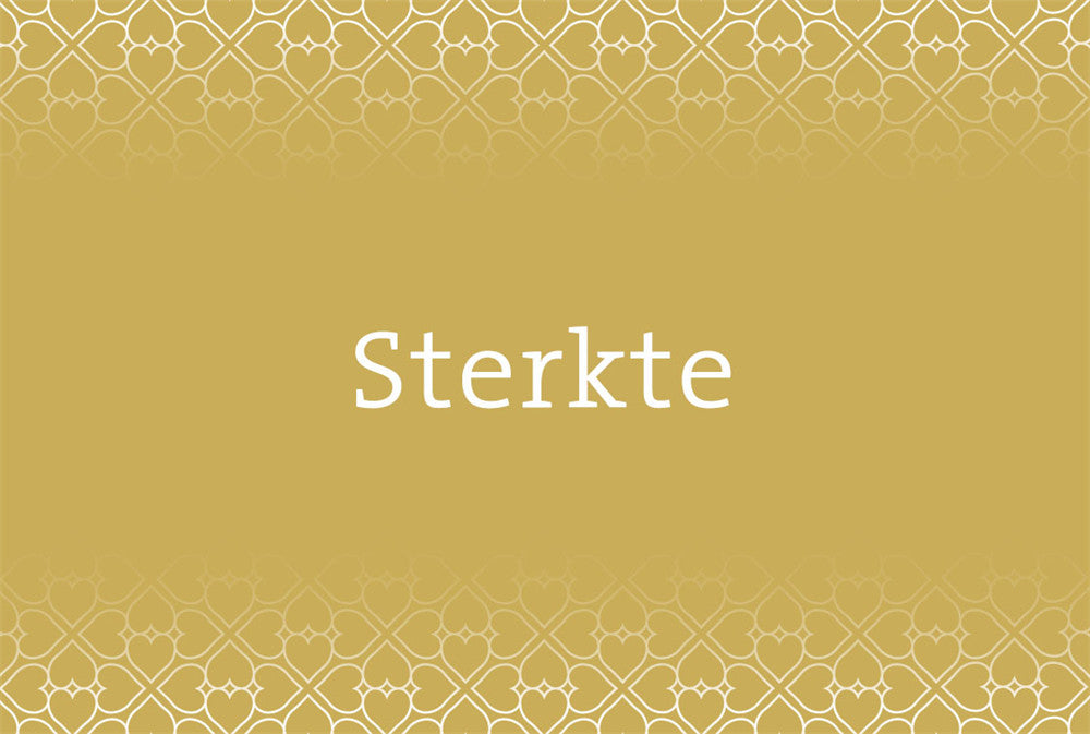 Neutrale bloemenkaart Sterkte