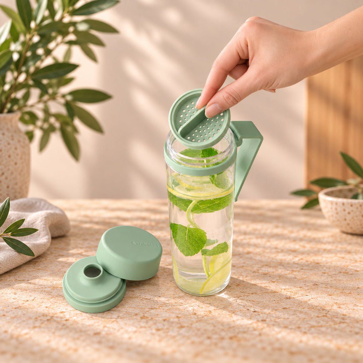 Brabantia waterfles met zeef