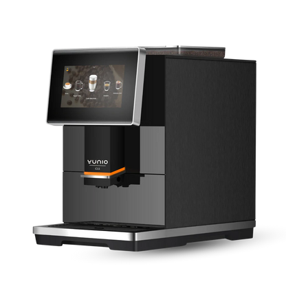 Yunio Extra C11 De Luxe koffiemachine, linkerzijaanzicht