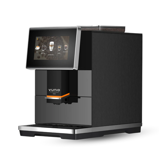 Yunio Extra C11 De Luxe koffiemachine, linkerzijaanzicht